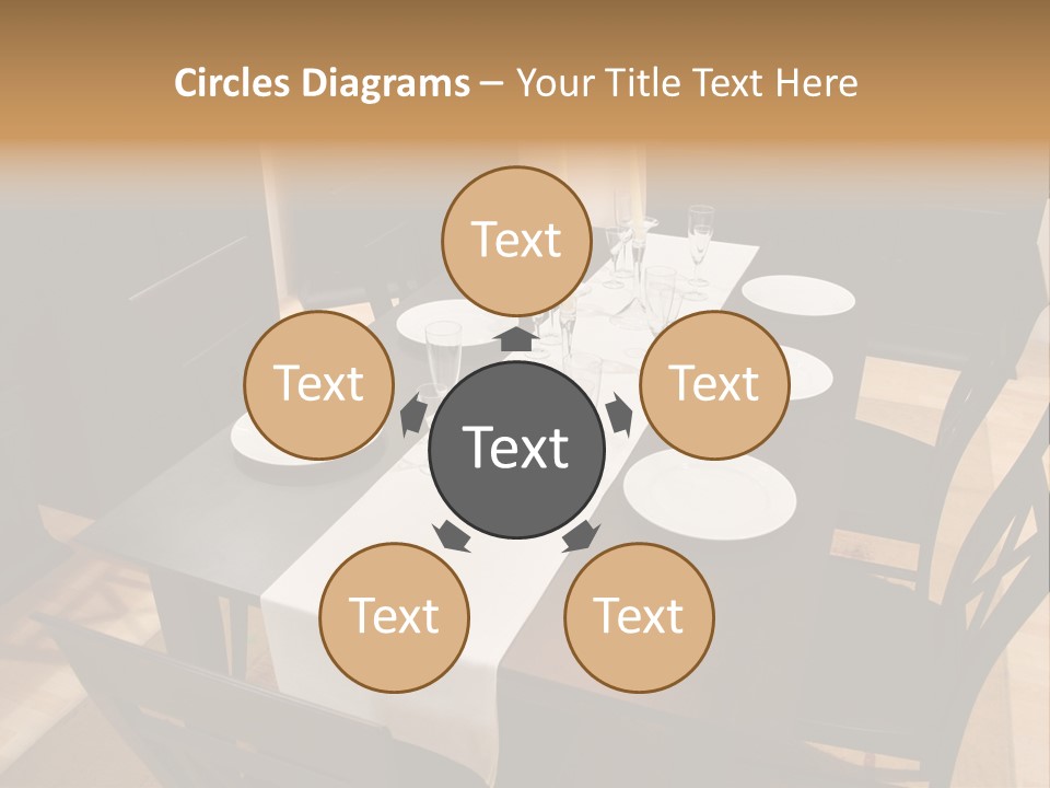 Dining Room Interior 2 PowerPoint Template