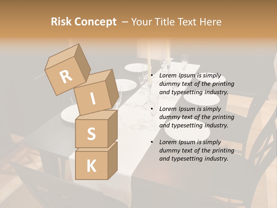 Dining Room Interior 2 PowerPoint Template