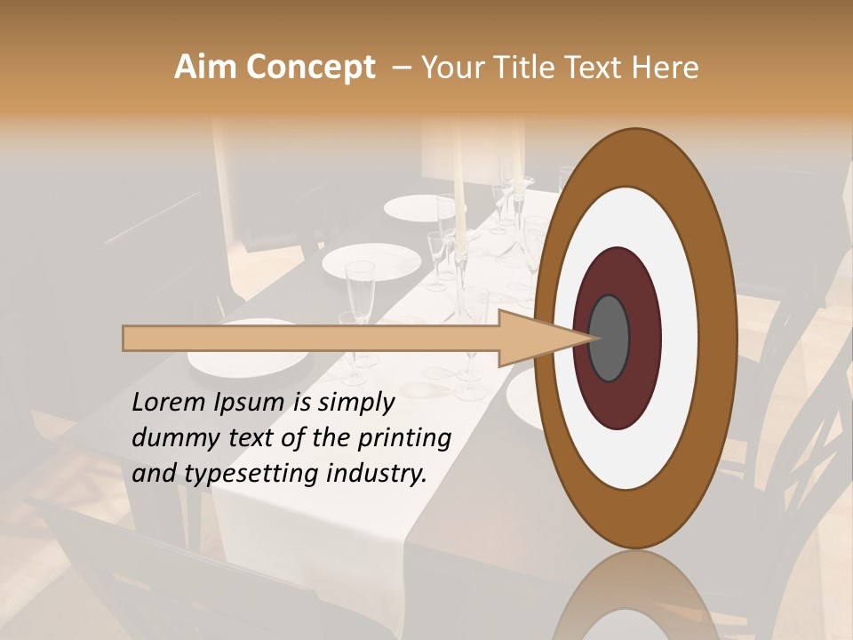 Dining Room Interior 2 PowerPoint Template