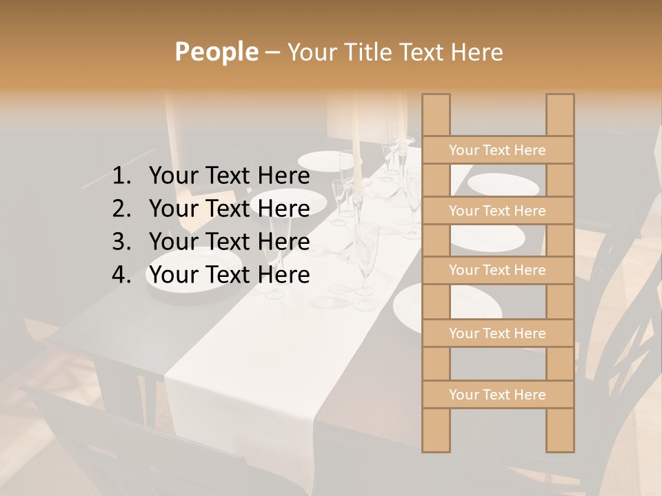 Dining Room Interior 2 PowerPoint Template