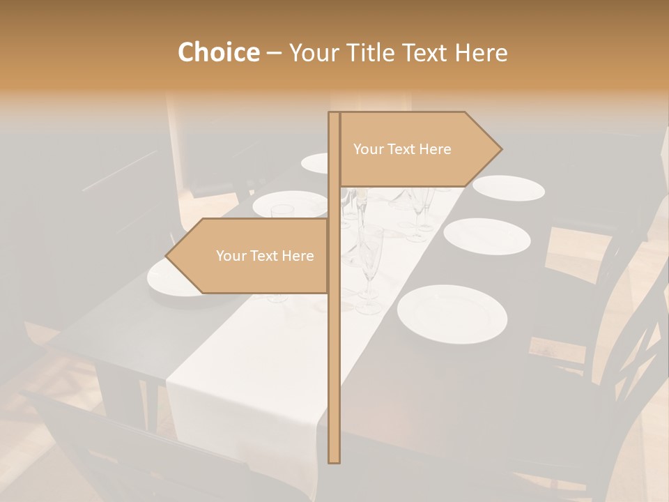 Dining Room Interior 2 PowerPoint Template
