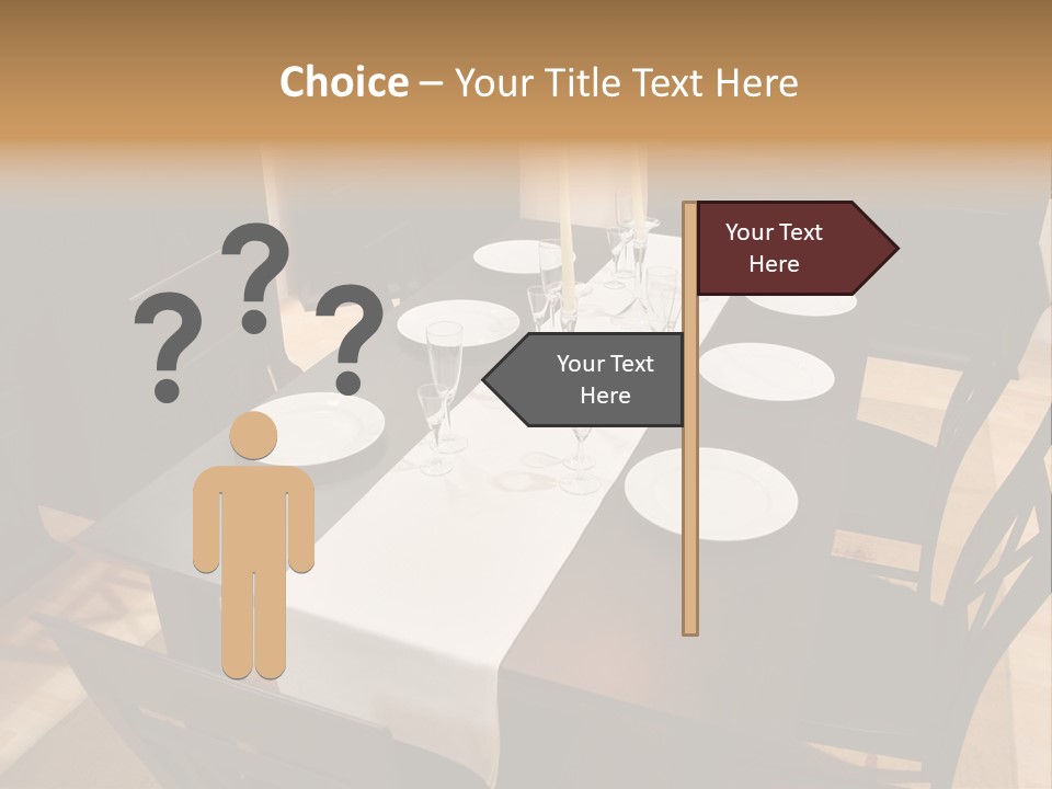 Dining Room Interior 2 PowerPoint Template