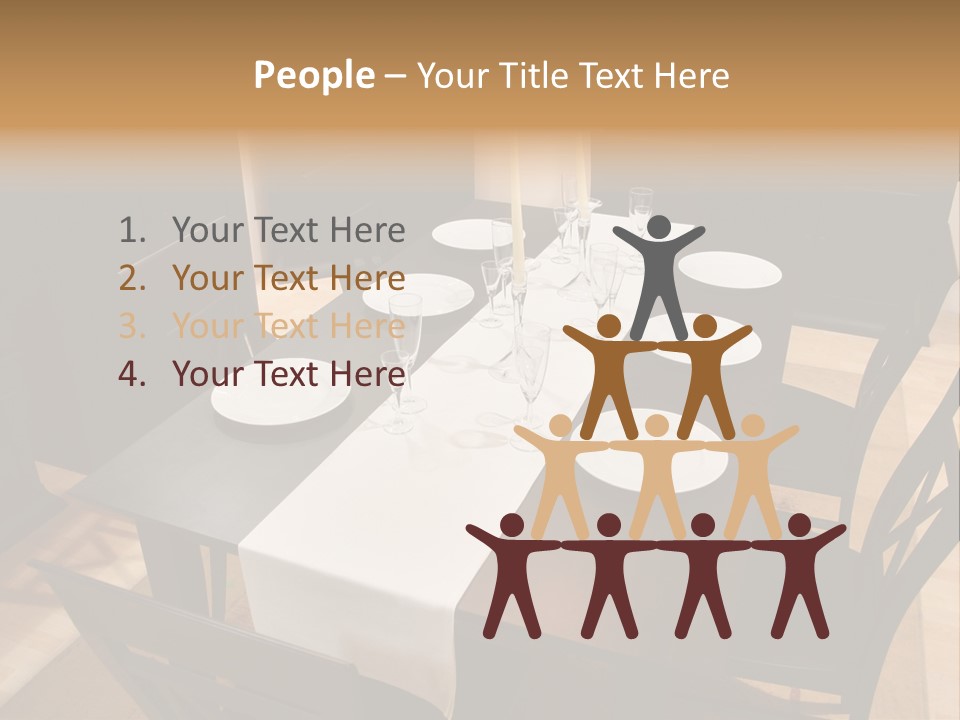 Dining Room Interior 2 PowerPoint Template