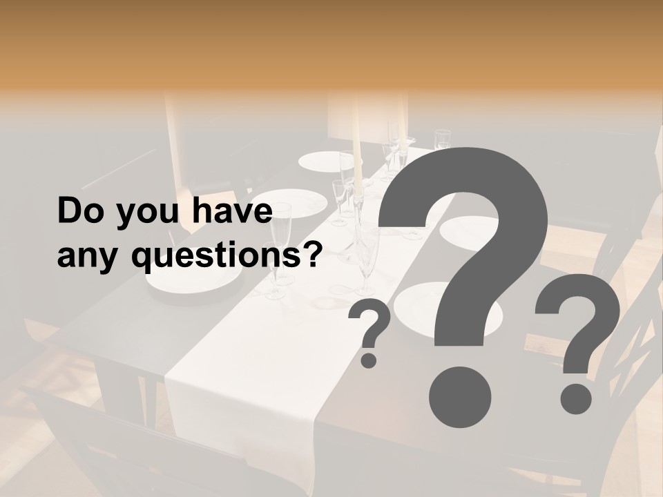 Dining Room Interior 2 PowerPoint Template