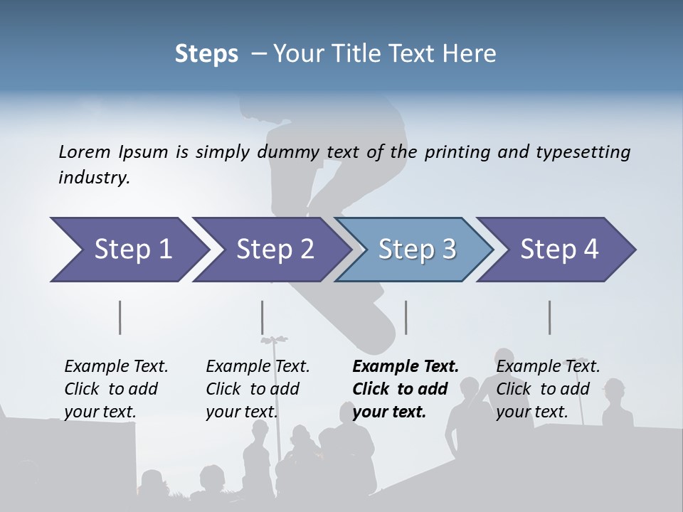 A Person Jumping A Skate Board In The Air PowerPoint Template