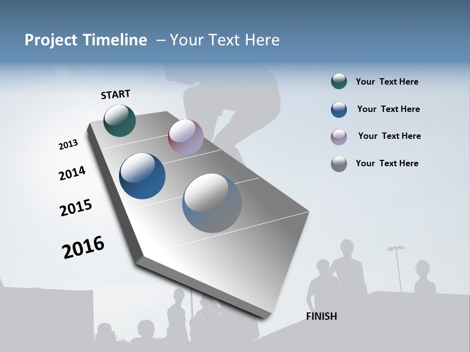 A Person Jumping A Skate Board In The Air PowerPoint Template