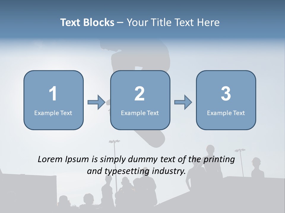 A Person Jumping A Skate Board In The Air PowerPoint Template