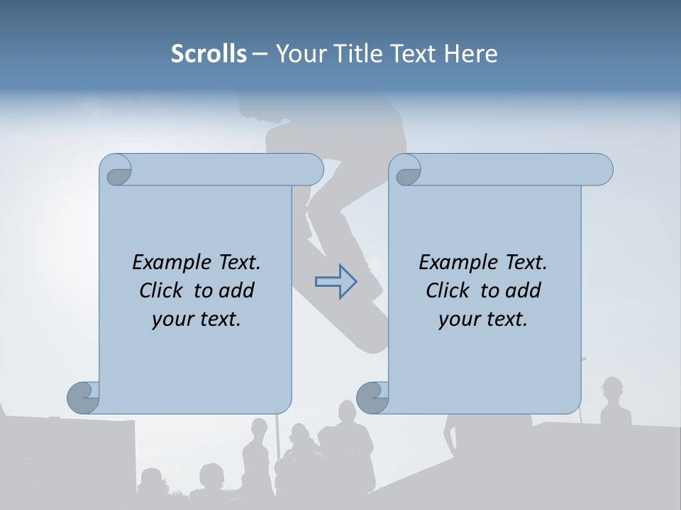 A Person Jumping A Skate Board In The Air PowerPoint Template