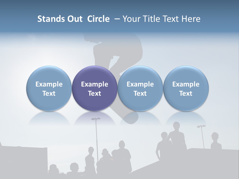 A Person Jumping A Skate Board In The Air PowerPoint Template