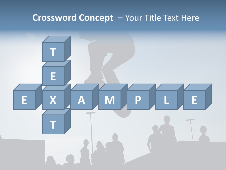 A Person Jumping A Skate Board In The Air PowerPoint Template