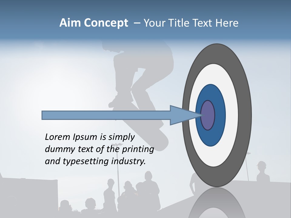 A Person Jumping A Skate Board In The Air PowerPoint Template