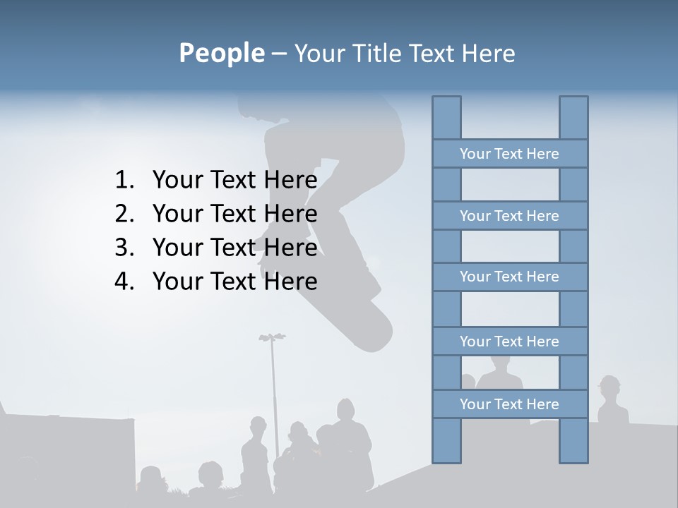 A Person Jumping A Skate Board In The Air PowerPoint Template