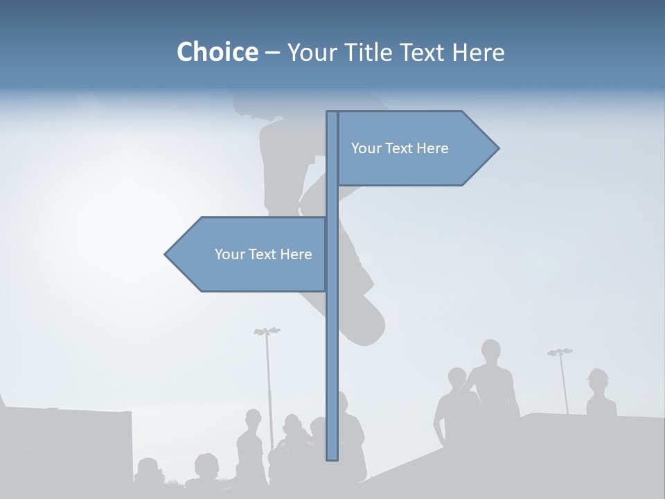 A Person Jumping A Skate Board In The Air PowerPoint Template