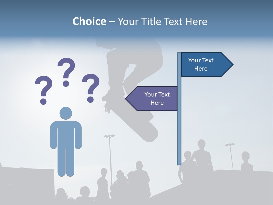 A Person Jumping A Skate Board In The Air PowerPoint Template