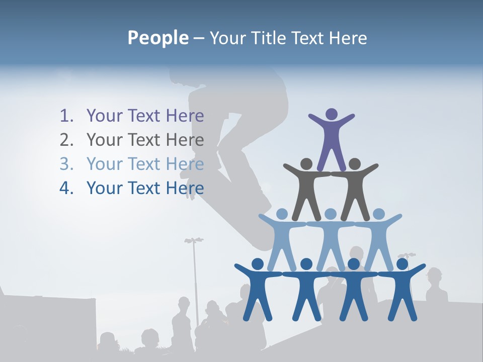 A Person Jumping A Skate Board In The Air PowerPoint Template