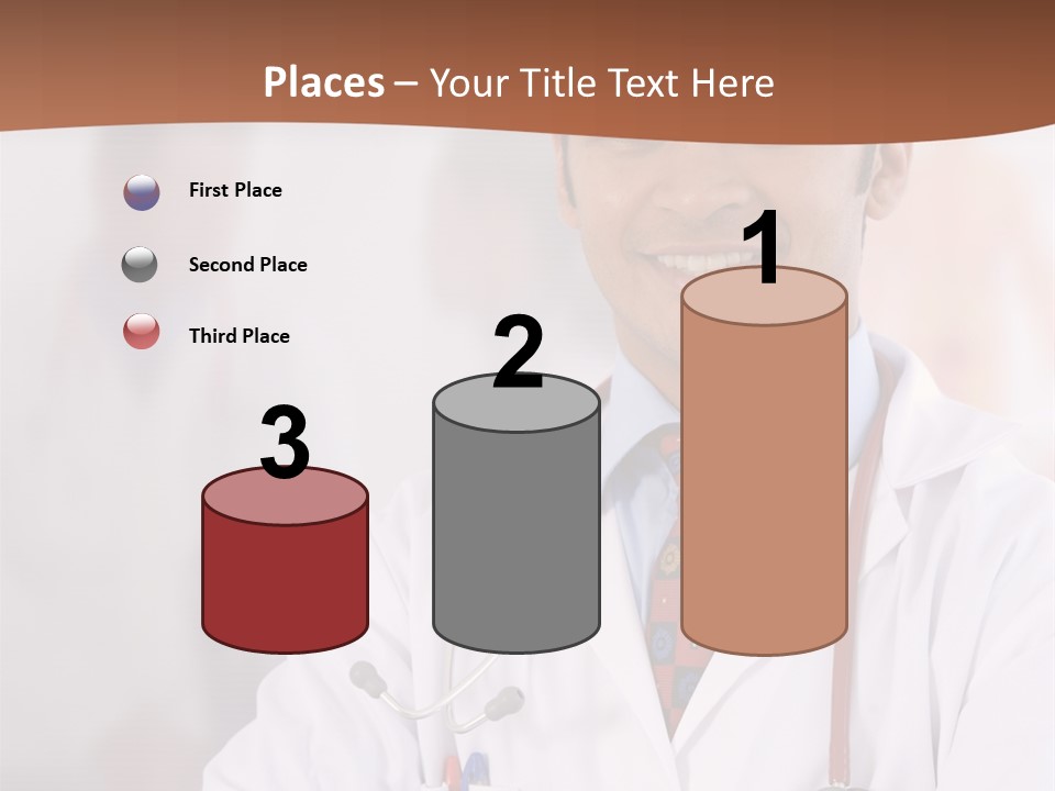 Doctor Looking Into Camera PowerPoint Template