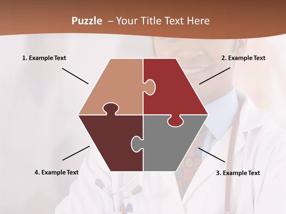 Doctor Looking Into Camera PowerPoint Template