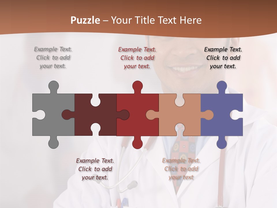 Doctor Looking Into Camera PowerPoint Template