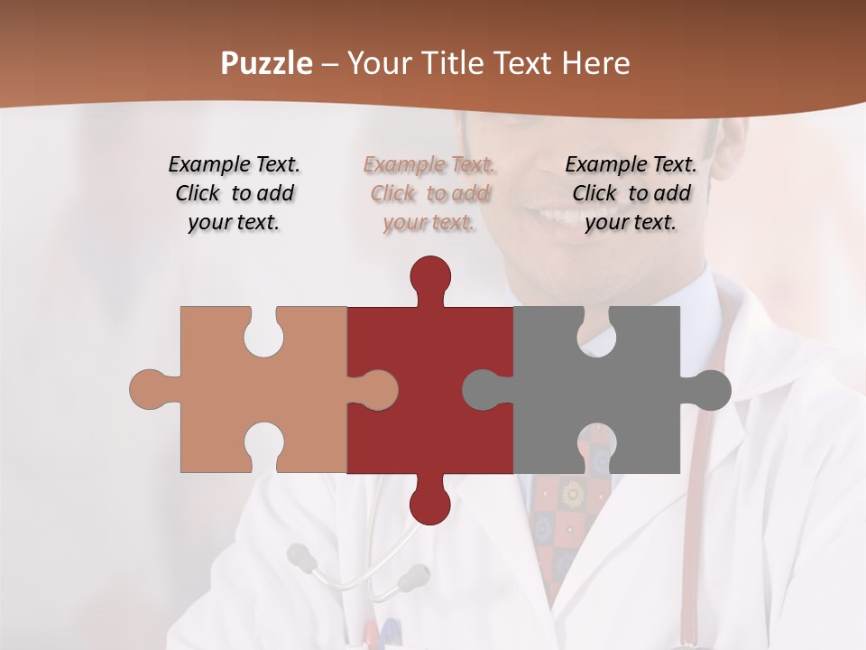 Doctor Looking Into Camera PowerPoint Template