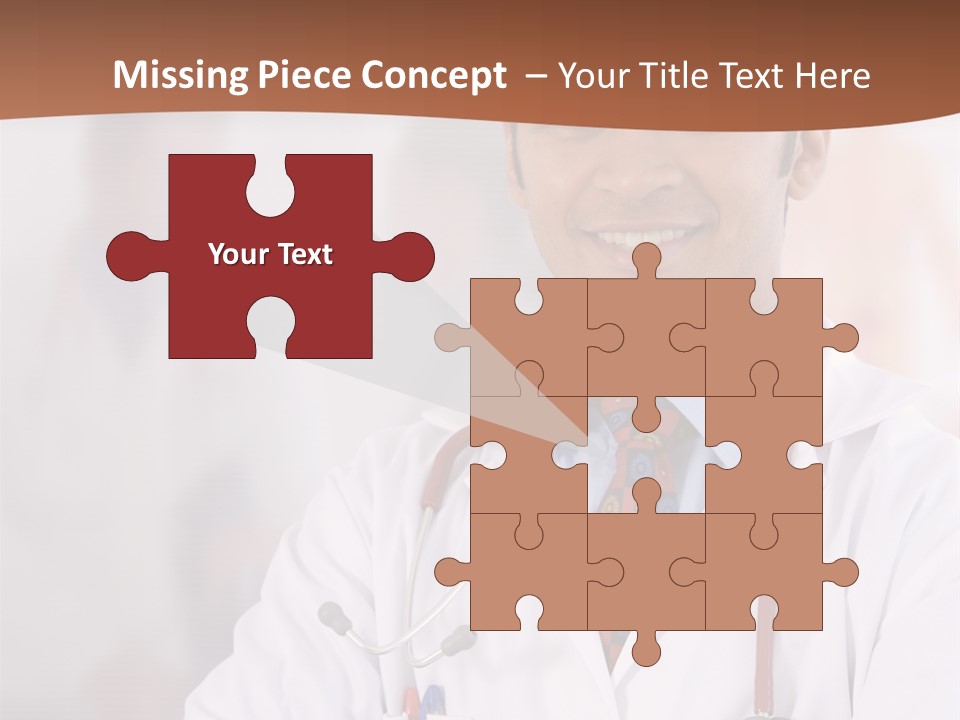 Doctor Looking Into Camera PowerPoint Template