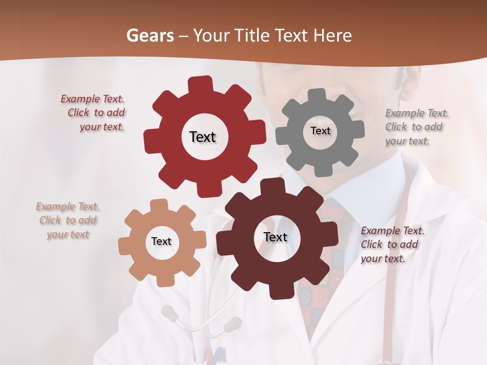 Doctor Looking Into Camera PowerPoint Template