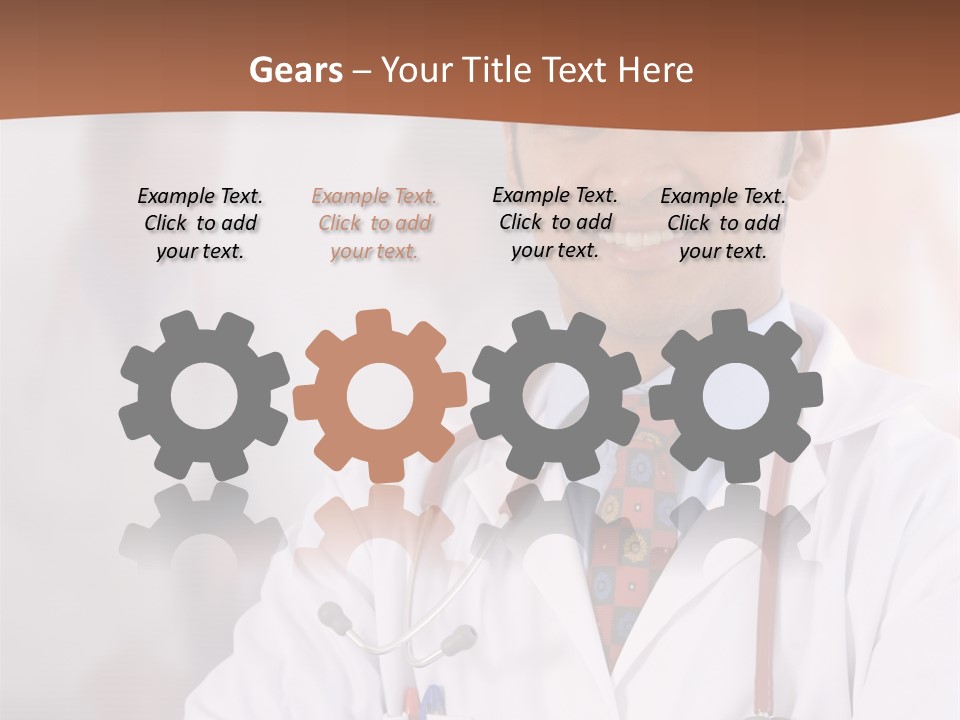 Doctor Looking Into Camera PowerPoint Template