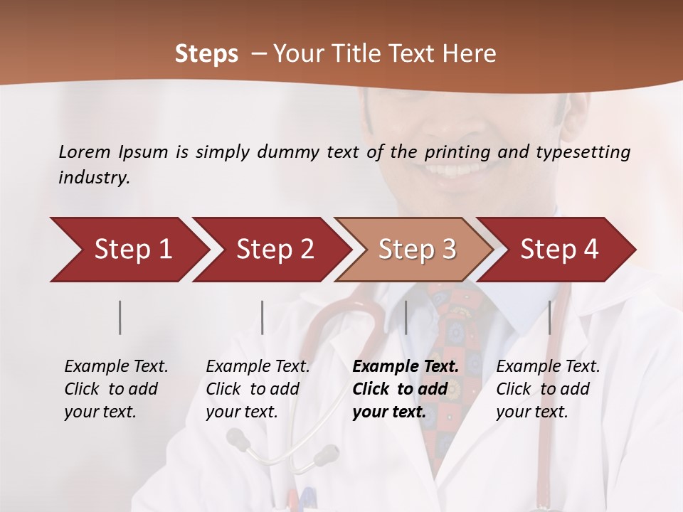 Doctor Looking Into Camera PowerPoint Template
