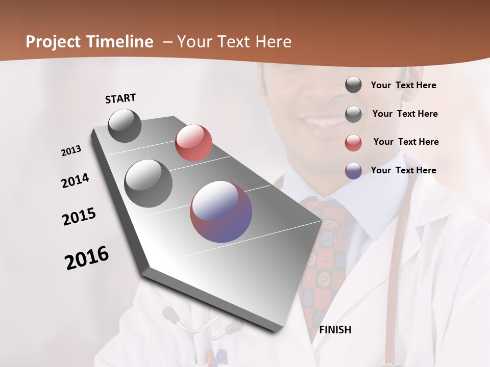 Doctor Looking Into Camera PowerPoint Template