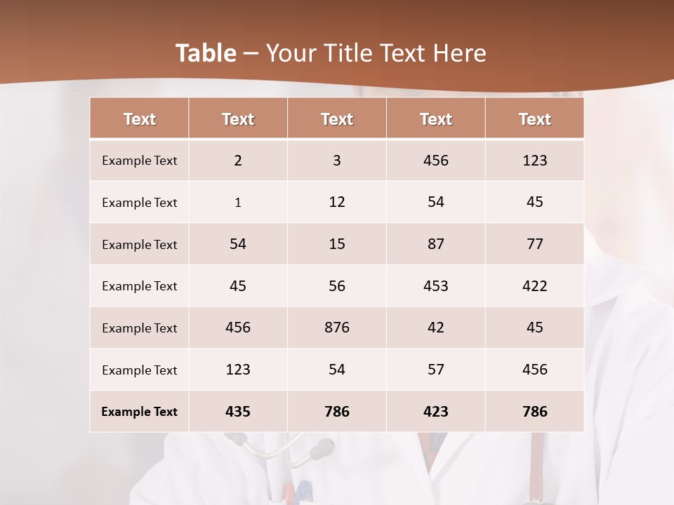Doctor Looking Into Camera PowerPoint Template