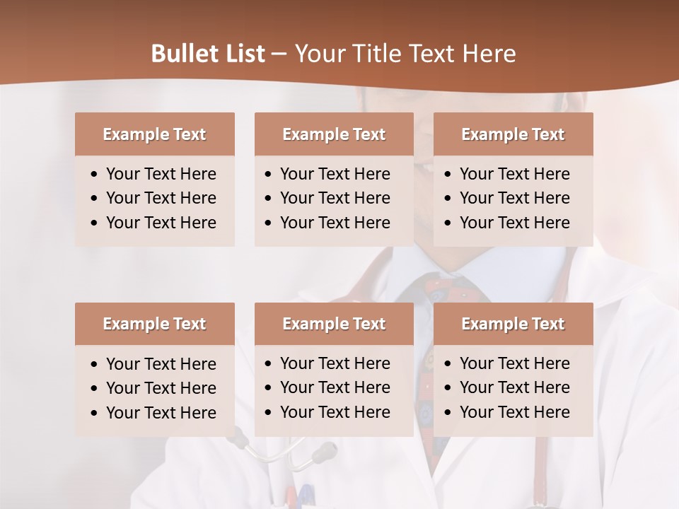 Doctor Looking Into Camera PowerPoint Template