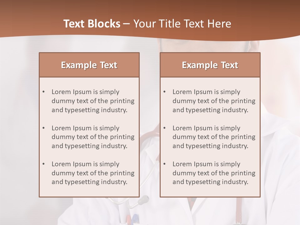 Doctor Looking Into Camera PowerPoint Template