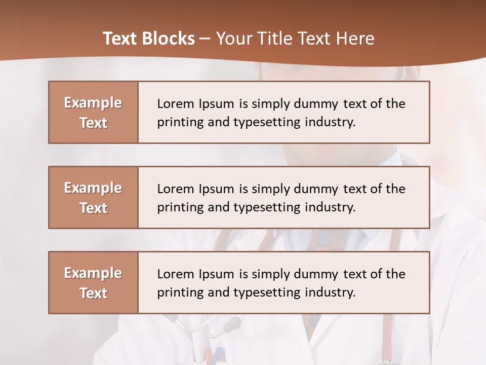 Doctor Looking Into Camera PowerPoint Template