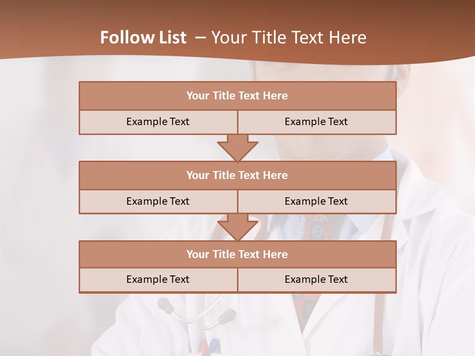 Doctor Looking Into Camera PowerPoint Template