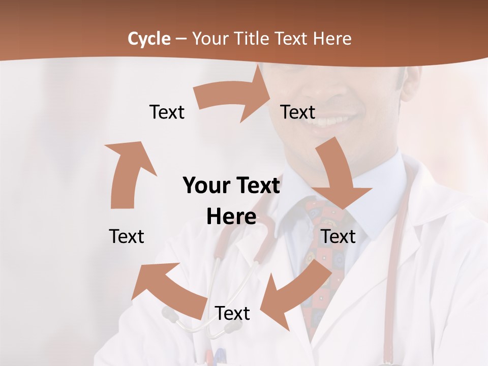 Doctor Looking Into Camera PowerPoint Template