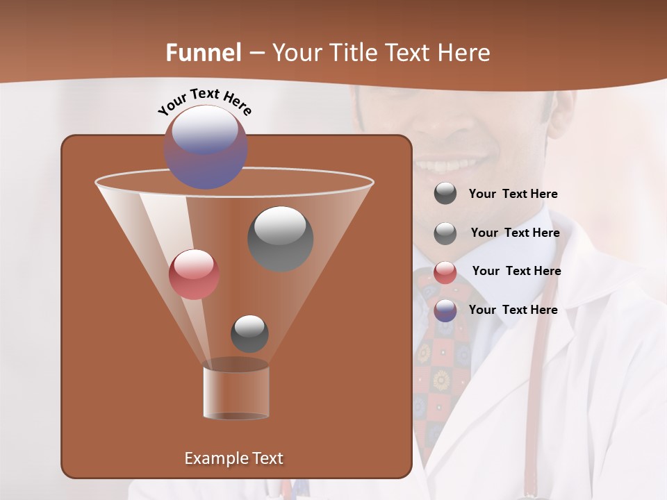Doctor Looking Into Camera PowerPoint Template