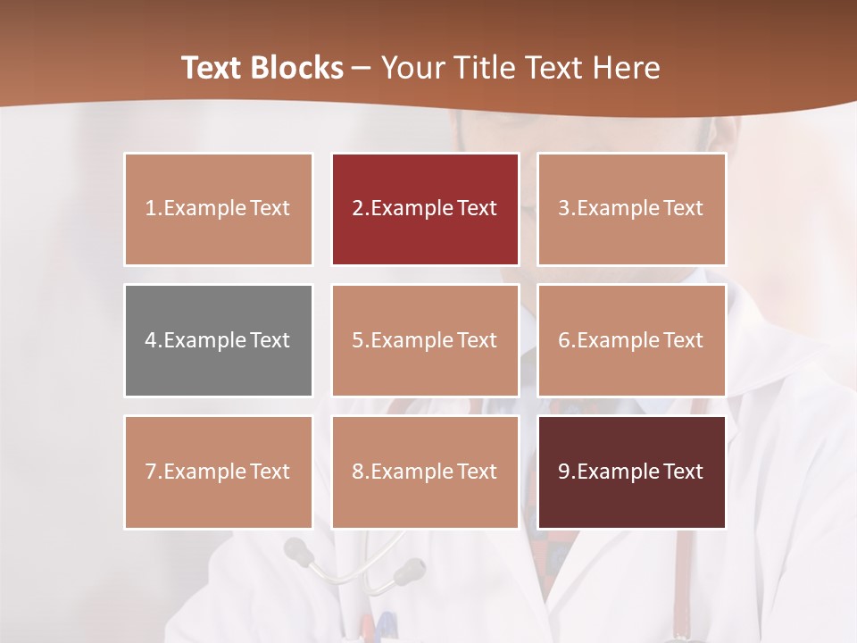 Doctor Looking Into Camera PowerPoint Template