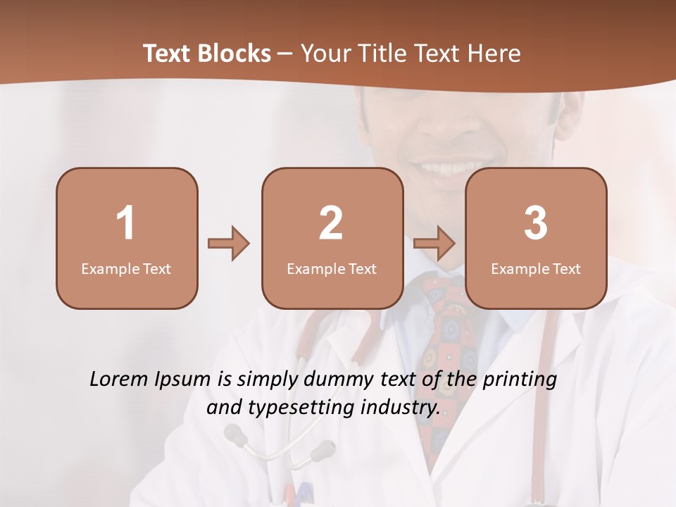 Doctor Looking Into Camera PowerPoint Template