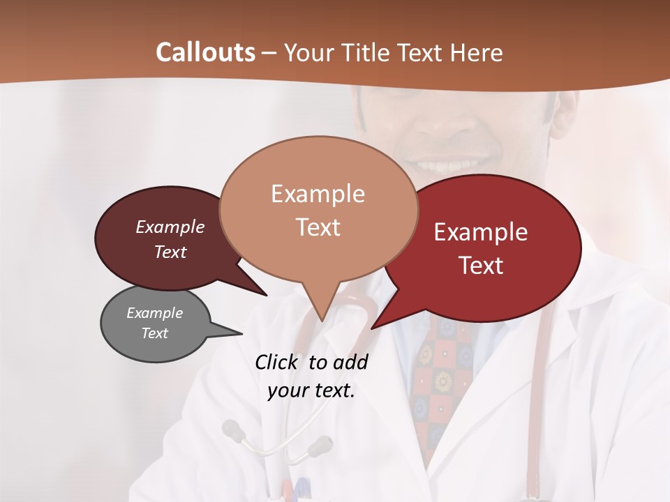 Doctor Looking Into Camera PowerPoint Template