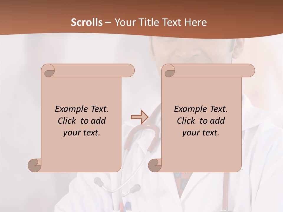 Doctor Looking Into Camera PowerPoint Template