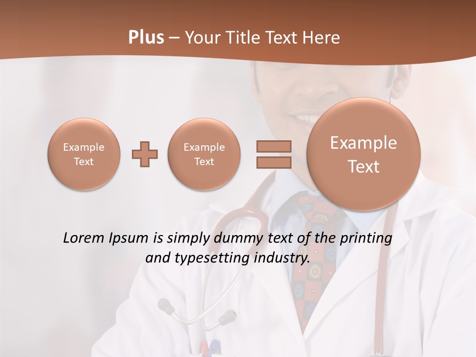 Doctor Looking Into Camera PowerPoint Template