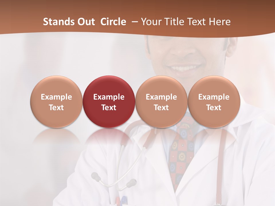 Doctor Looking Into Camera PowerPoint Template