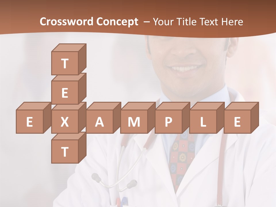 Doctor Looking Into Camera PowerPoint Template