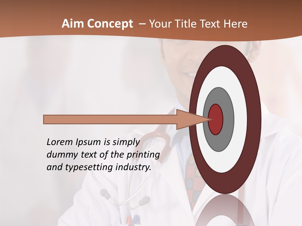 Doctor Looking Into Camera PowerPoint Template