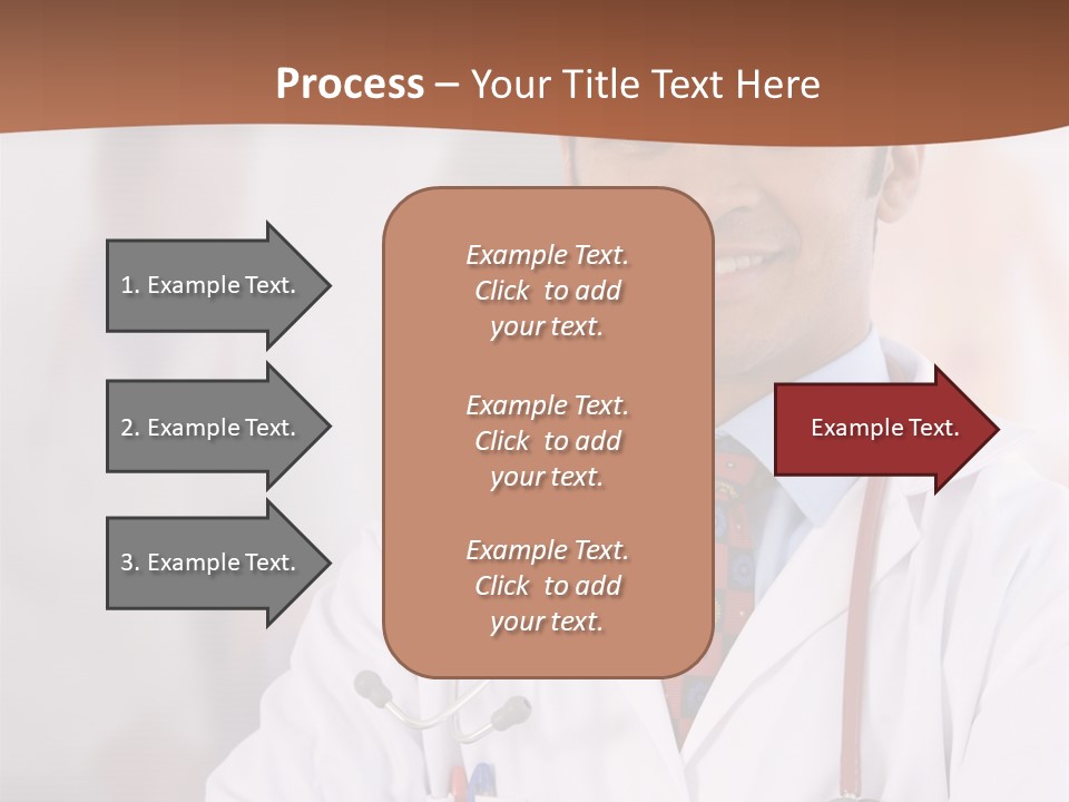 Doctor Looking Into Camera PowerPoint Template