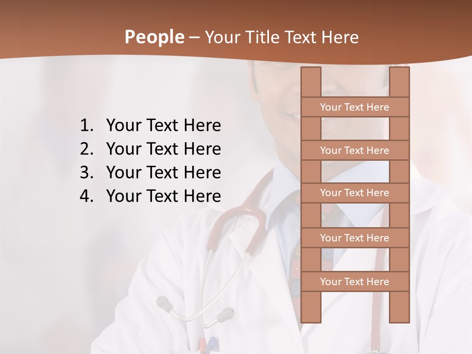 Doctor Looking Into Camera PowerPoint Template