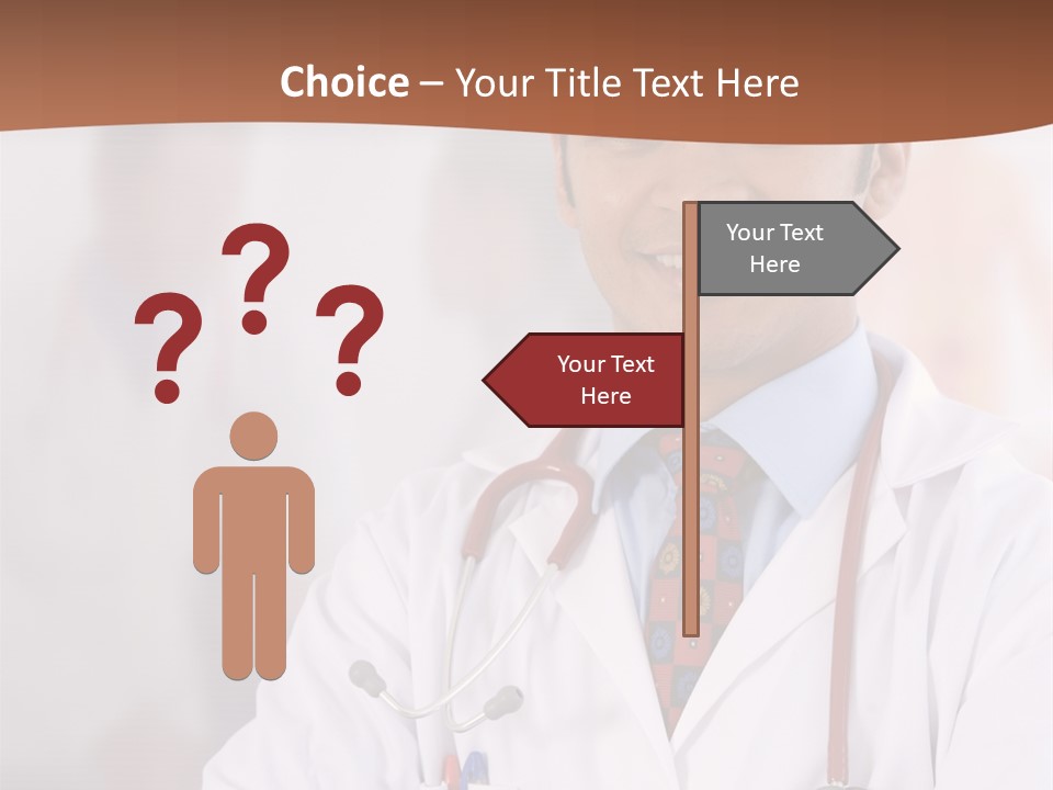 Doctor Looking Into Camera PowerPoint Template