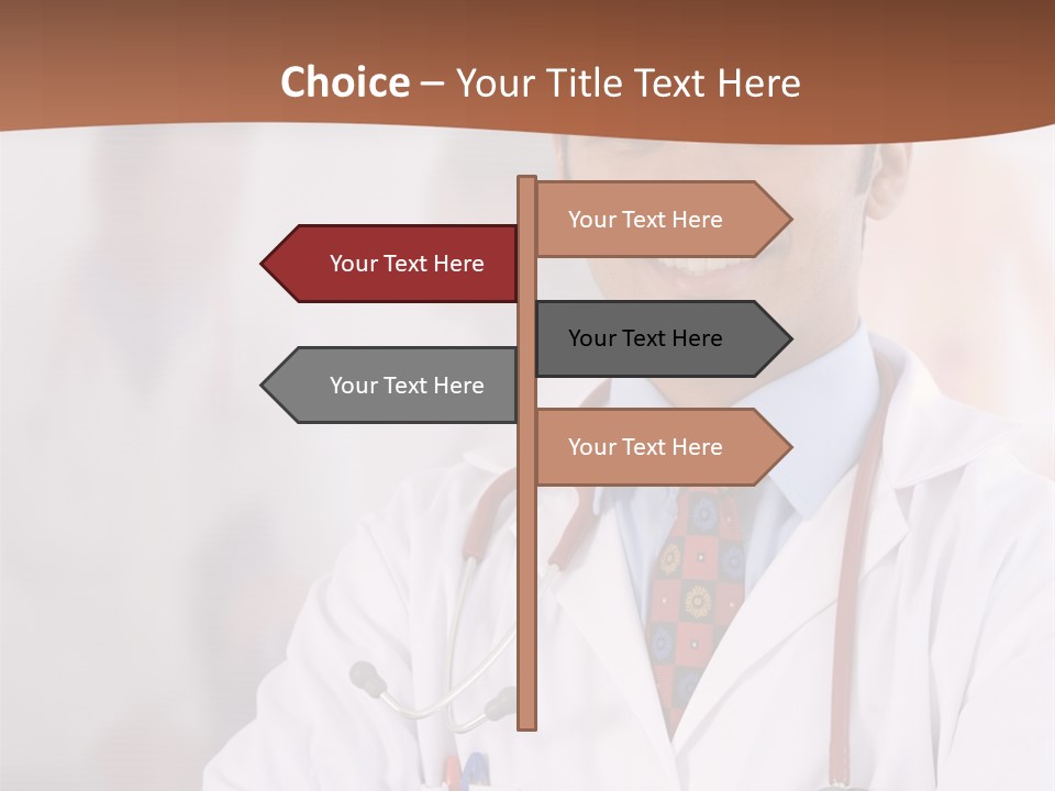 Doctor Looking Into Camera PowerPoint Template