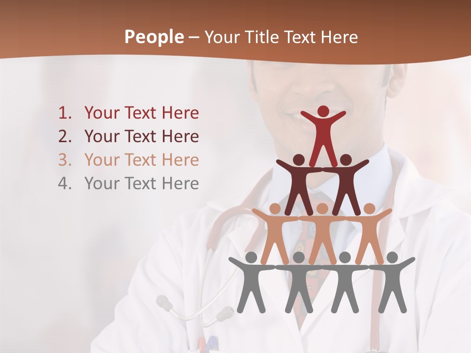 Doctor Looking Into Camera PowerPoint Template