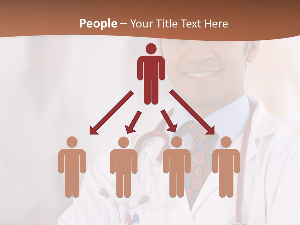 Doctor Looking Into Camera PowerPoint Template
