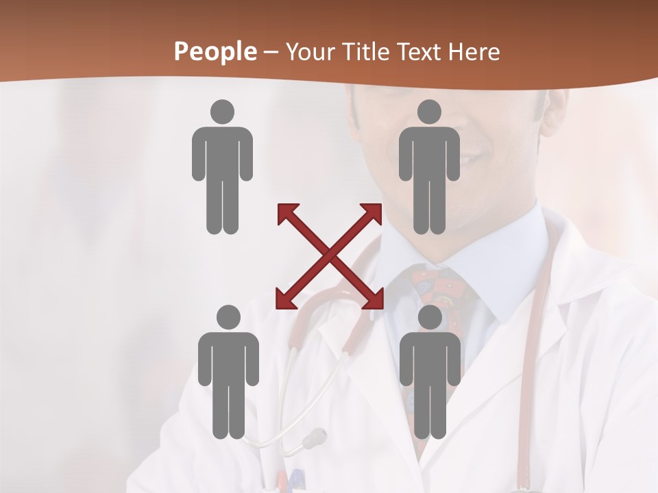 Doctor Looking Into Camera PowerPoint Template